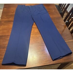 NWT Vintage Unitog Work Pants Men 44 Blue Poly Cotton Blend USA Made Union Label
